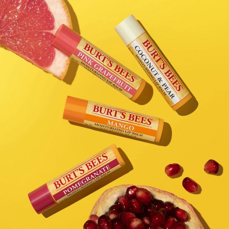 slide 6 of 9, Burt's Bees 100% Natural Origin Moisturizing Lip Balm - Superfruit - 4pk​, 4 ct