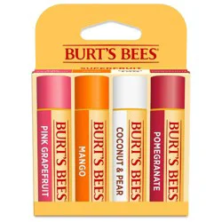 Burt's Bees 100% Natural Origin Moisturizing Lip Balm - Superfruit - 4pk​