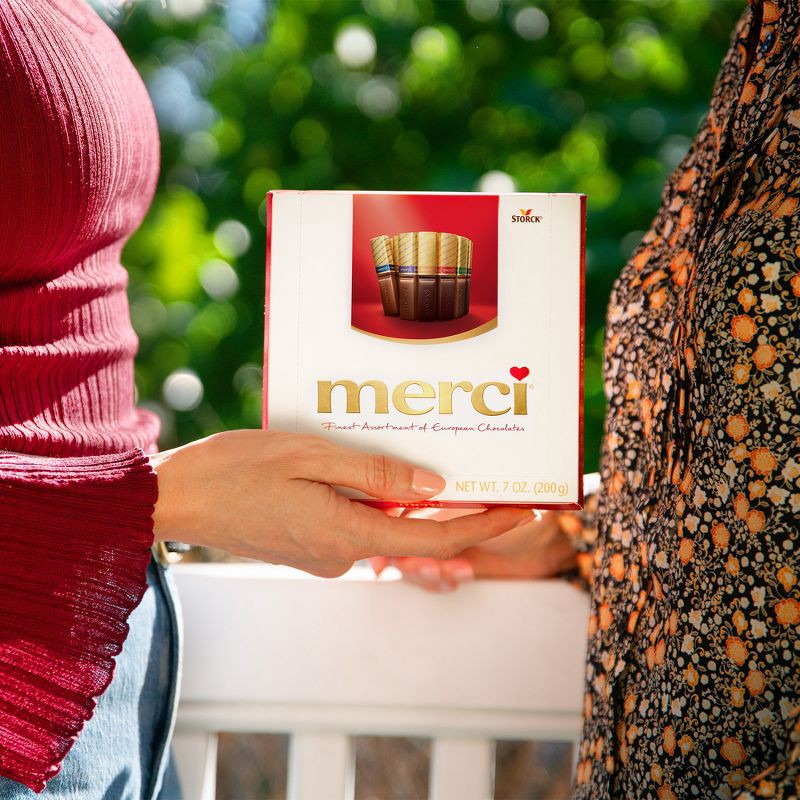 slide 5 of 6, Merci Finest Assortment of European Chocolates, Candy Gift Box - 16ct/7oz, 16 ct; 7 oz