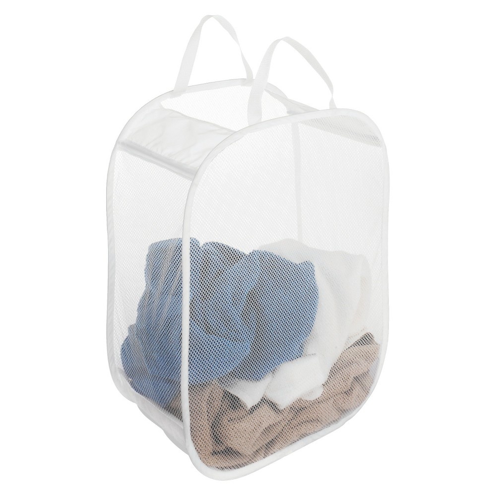 Pop and Fold Laundry Bag White Room Essentials 1 ct Shipt