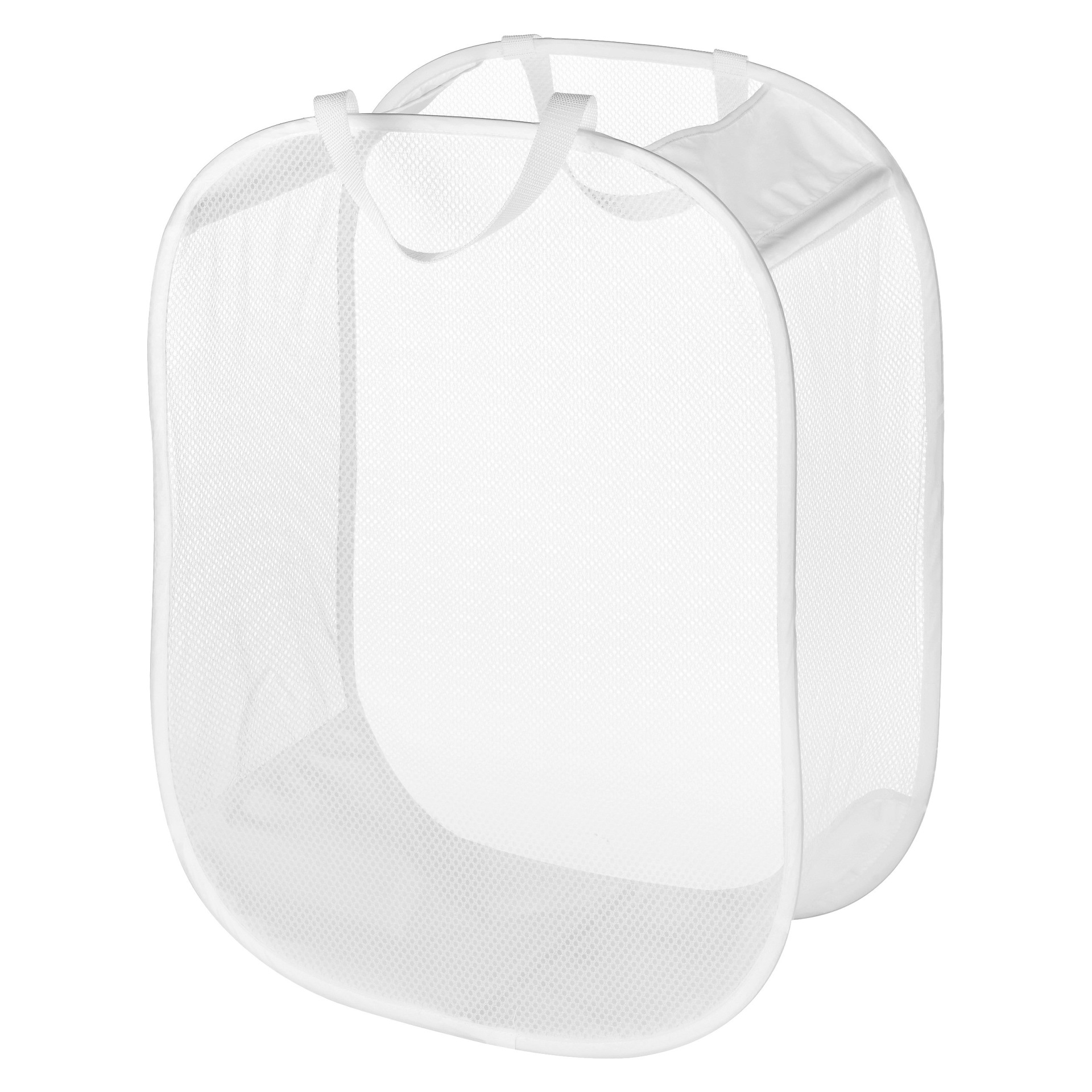 slide 1 of 3, Pop and Fold Laundry Bag White - Room Essentials, 1 ct