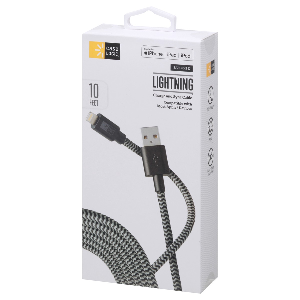 slide 3 of 9, Case Logic Rugged Lightning Charge and Sync Cable 1 ea, 1 ct