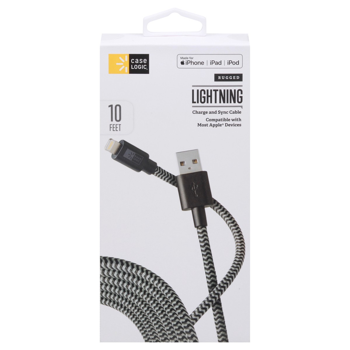 slide 1 of 9, Case Logic Rugged Lightning Charge and Sync Cable 1 ea, 1 ct