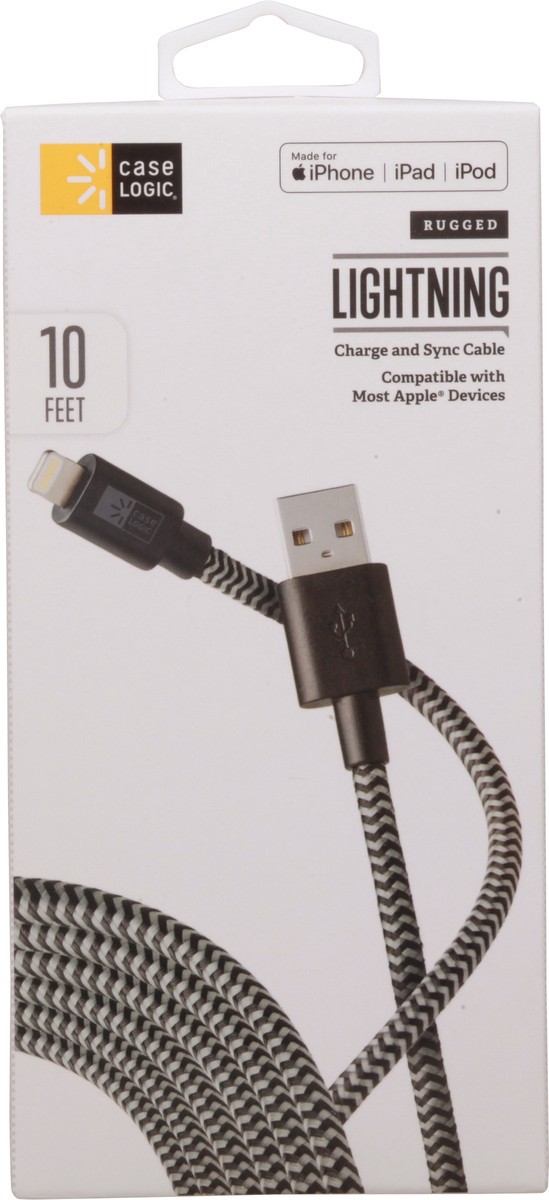 slide 1 of 9, Case Logic Rugged Lightning Charge and Sync Cable 1 ea, 1 ct