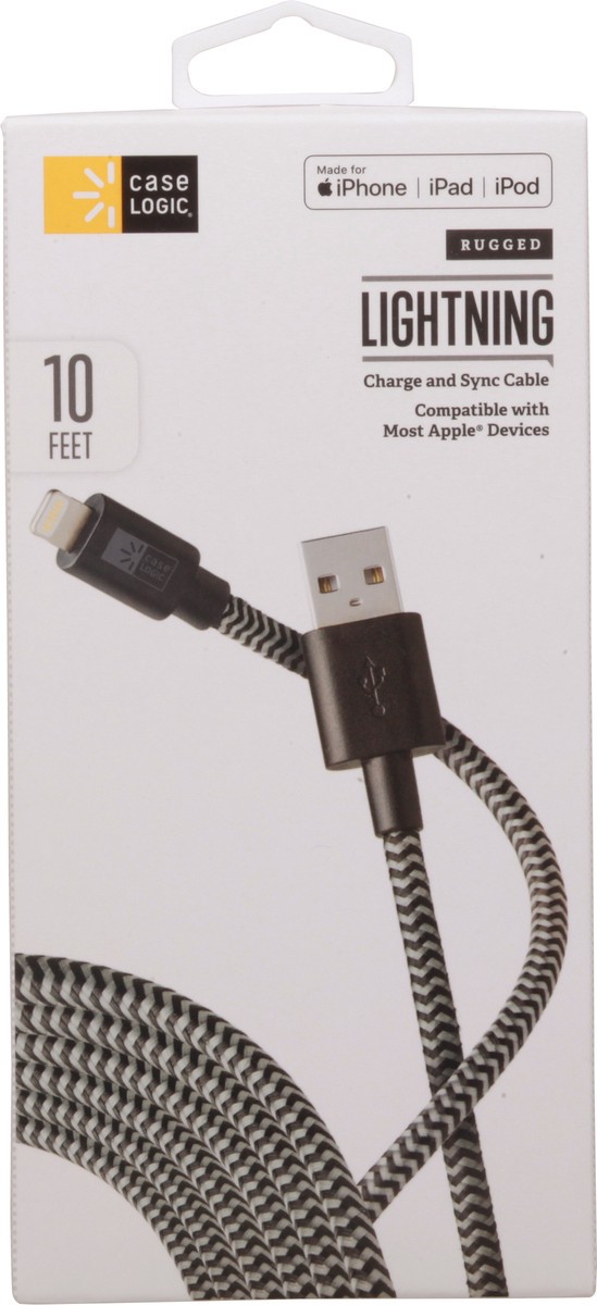 slide 6 of 9, Case Logic Rugged Lightning Charge and Sync Cable 1 ea, 1 ct