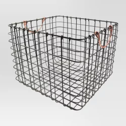 Large Wire Milk Crate with Handles Copper - Threshold