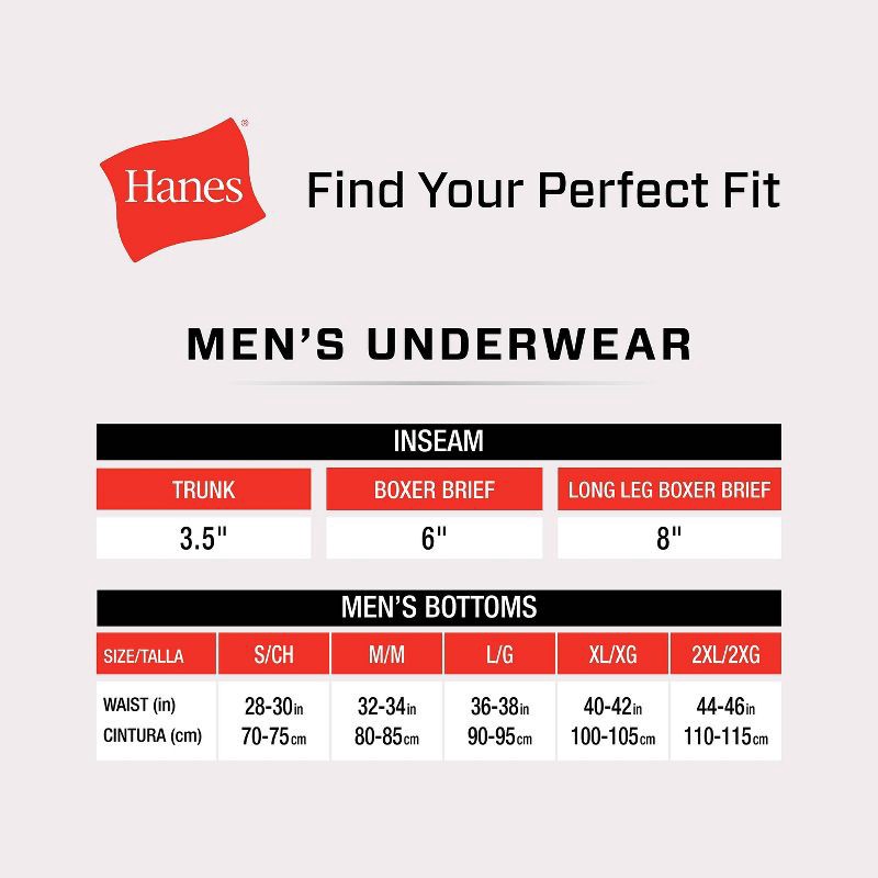 slide 6 of 6, Hanes Men's Boxer Briefs 5pk - Red/Gray/Green S: Tagless, Breathable, Moisture Wicking, Cotton Blend, Machine Washable, 5 ct
