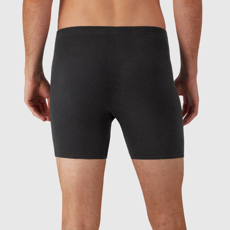 slide 5 of 7, Hanes Men's Comfort Soft Waistband Boxer Briefs 5pk - Black/Gray M: Tagless, Breathable, Moisture Wicking, 5 ct