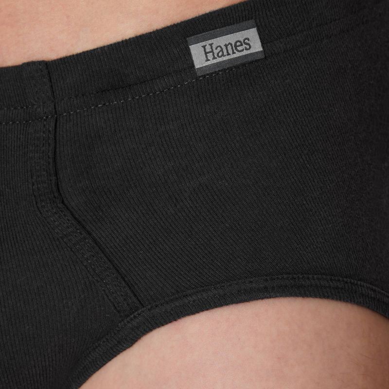 slide 5 of 9, Hanes Men's Comfort Soft Waistband Mid-Rise Briefs 6pk - Blue/Green/Gray M: 100% Cotton, Tagless, Breathable, Moisture Wicking, Machine Washable, 6 ct