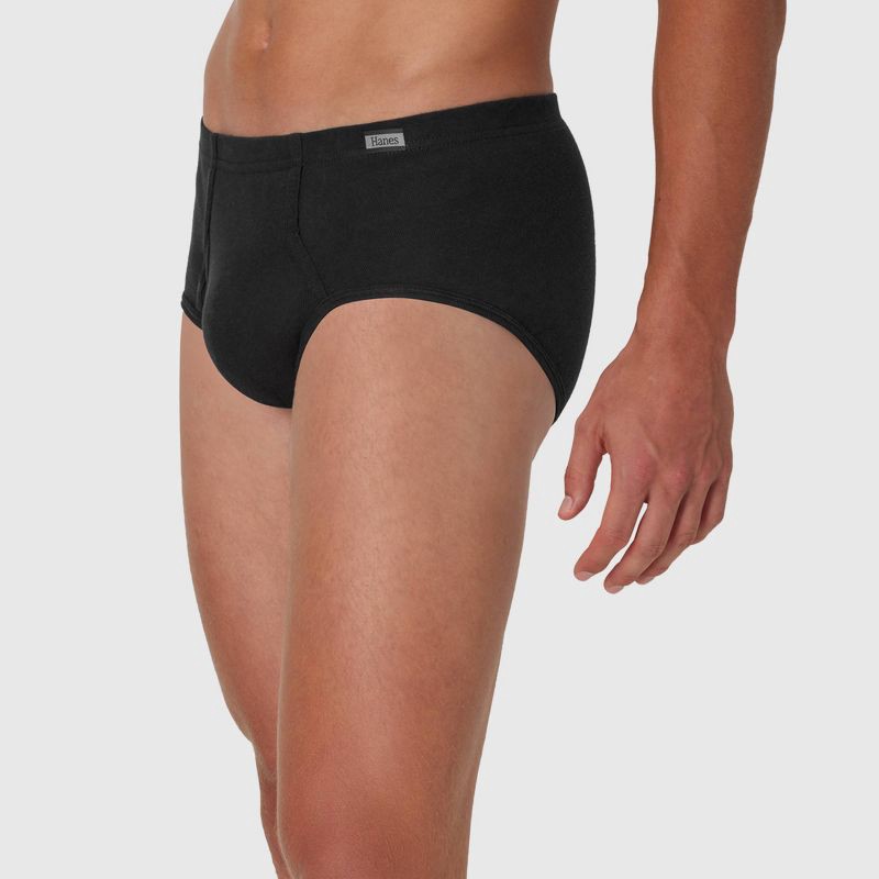 slide 6 of 9, Hanes Men's Comfort Soft Waistband Mid-Rise Briefs 6pk - Blue/Green/Gray XL: Tagless, Breathable, Moisture Wicking, 6 ct