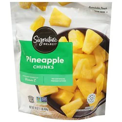 Signature Select Pineapple Chunks - 16 Oz