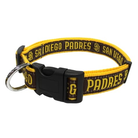 slide 1 of 1, Pets First San Diego Padres MLB Dog Collar, MED