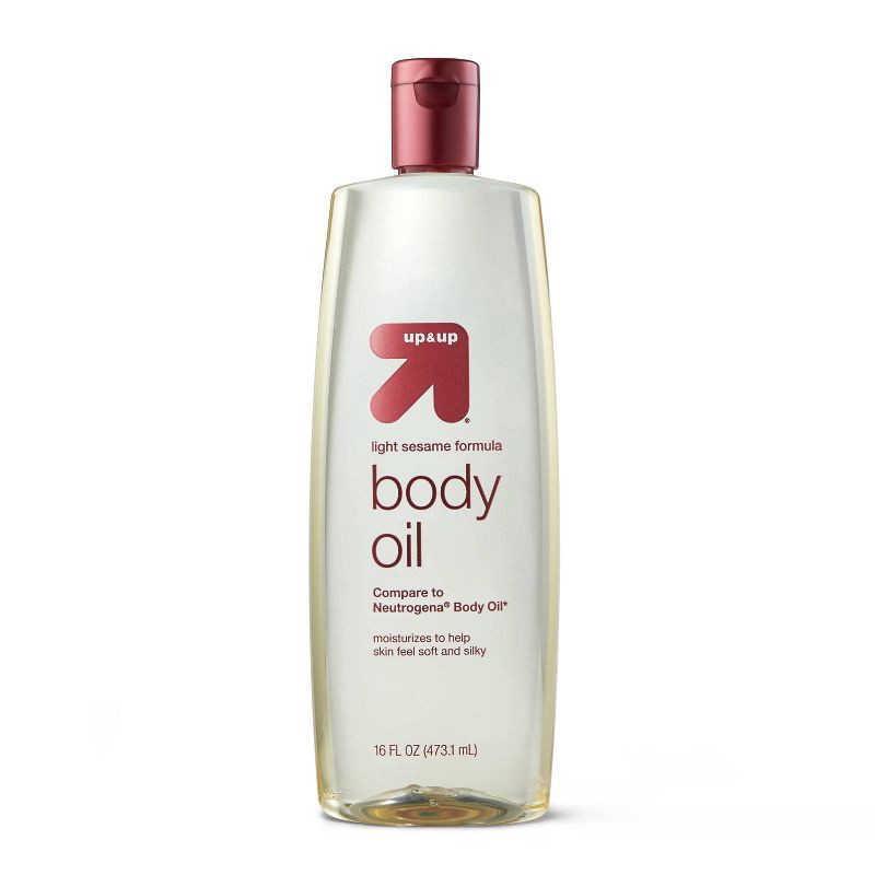 slide 1 of 3, Body Oil Scented - 16oz - up & up™, 16 oz