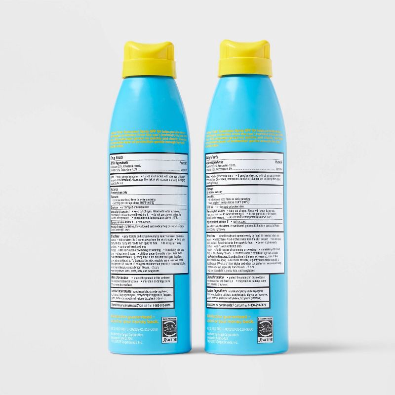 slide 5 of 8, Kids' Sunscreen Spray - SPF 50 - 5.5oz/2pk - up&up™, 50 x 5.5 oz, 2 ct