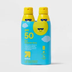 Kids&#x27; Sunscreen Spray - SPF 50 - 5.5oz/2pk - up&amp;up™