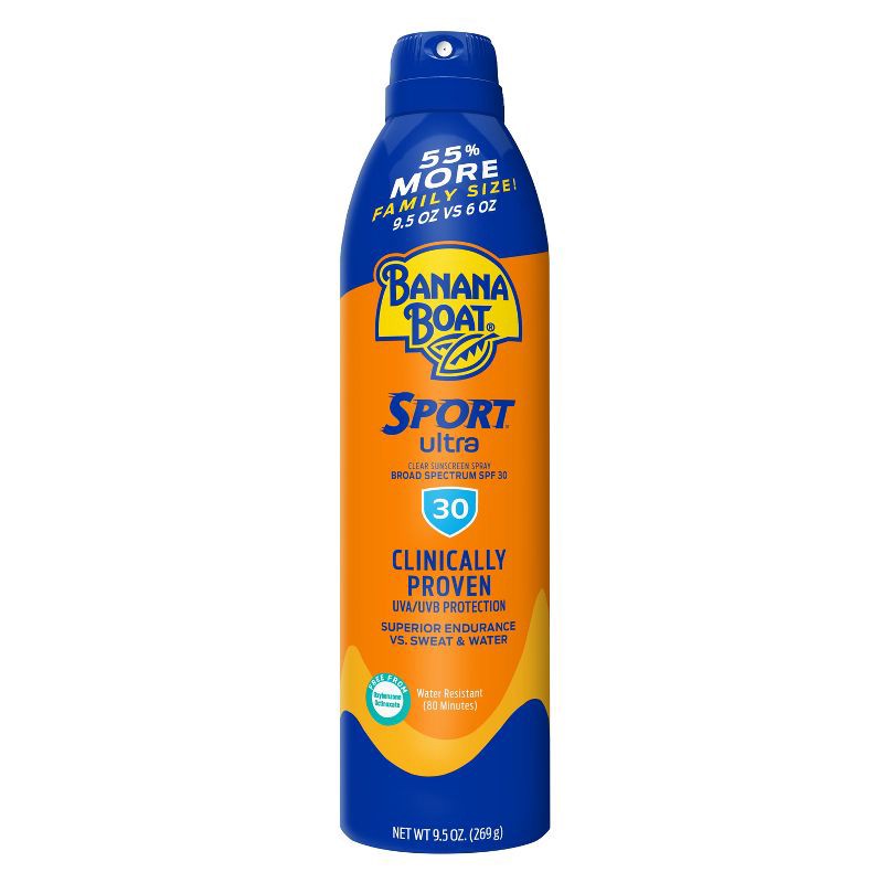 slide 1 of 7, Banana Boat Ultra Sport Clear Sunscreen Spray - SPF 30 - 9.5oz, 0 x 9.5 oz