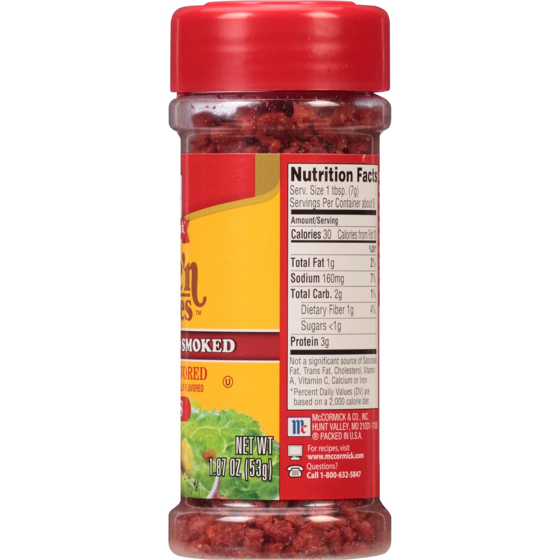 slide 5 of 6, McCormick Bac'n Pieces Applewood Smoked Bacon Flavored Bits, 1.87 oz, 1.87 oz