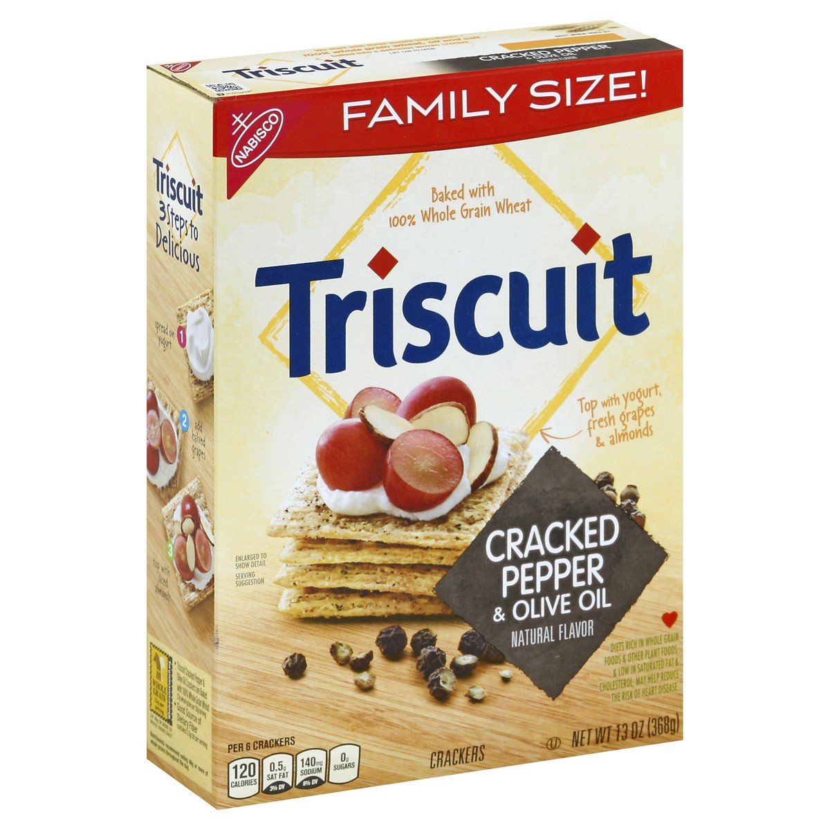 slide 3 of 8, Triscuit Crackers 13 oz, 13 oz