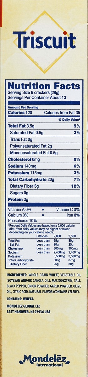 slide 6 of 8, Triscuit Crackers 13 oz, 13 oz