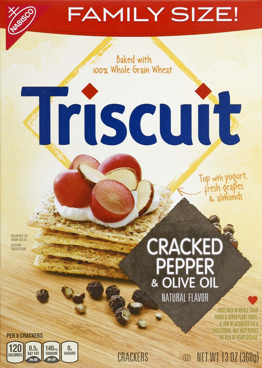 slide 1 of 8, Triscuit Crackers 13 oz, 13 oz