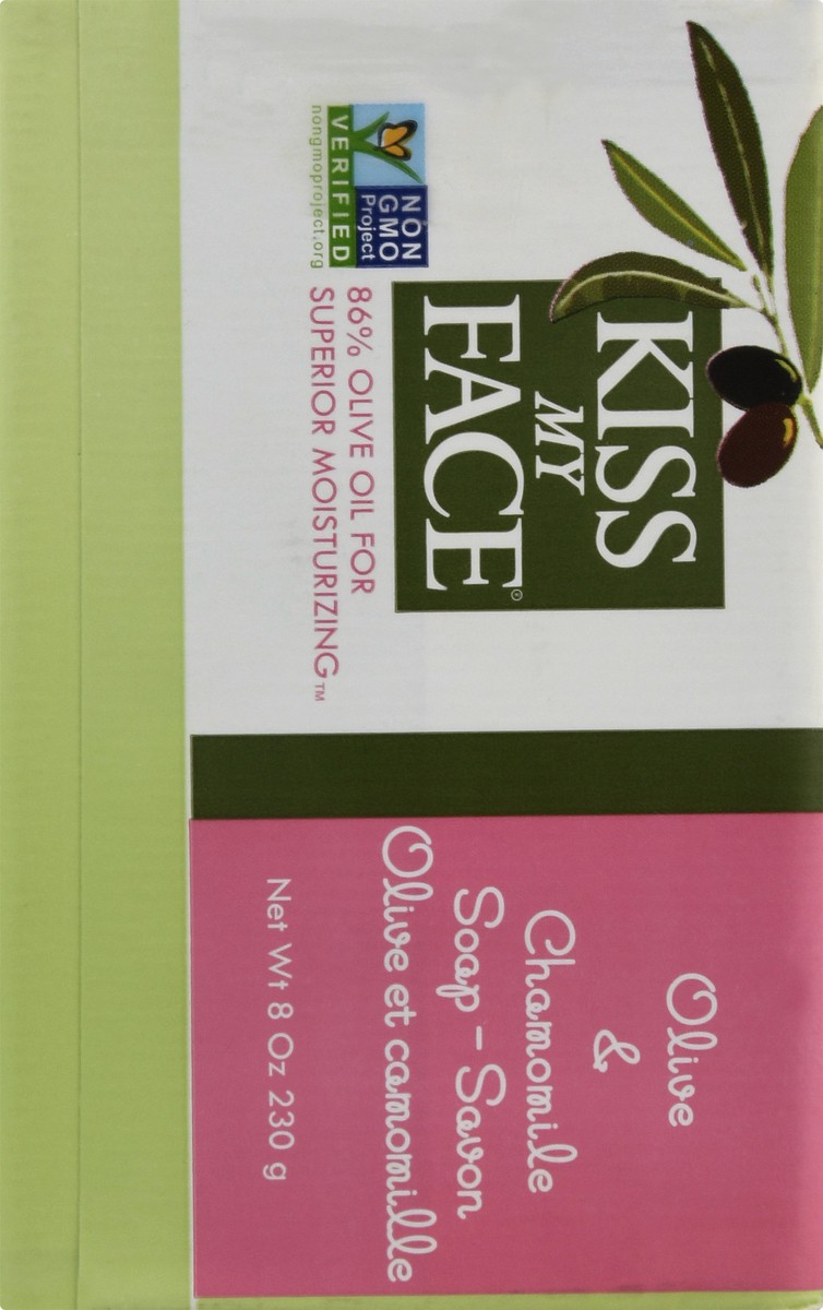 slide 9 of 9, Kiss My Face Olive & Chamomile Soap Bar, 8 oz