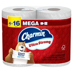 Charmin Ultra Strong Toilet Paper, 4 Mega Rolls