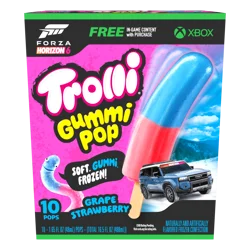 Trolli Gummi Pop, Grape Strawberry, Pops - 16.5 fl oz