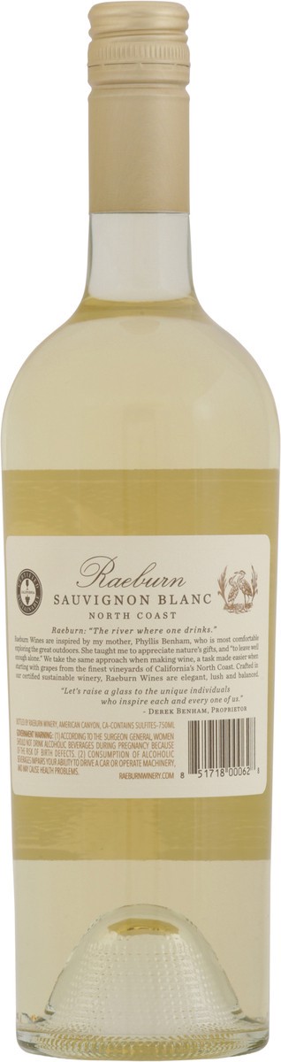 slide 10 of 12, Raeburn North Coast Sauvignon Blanc 750 ml, 750 ml