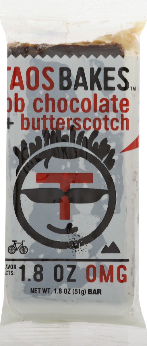 slide 1 of 9, Taos Bakes Pnut Butr Cho Buttstch Bar 1.8 Oz, 1.8 oz