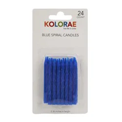Kolorae Blue Spiral Birthday Candles