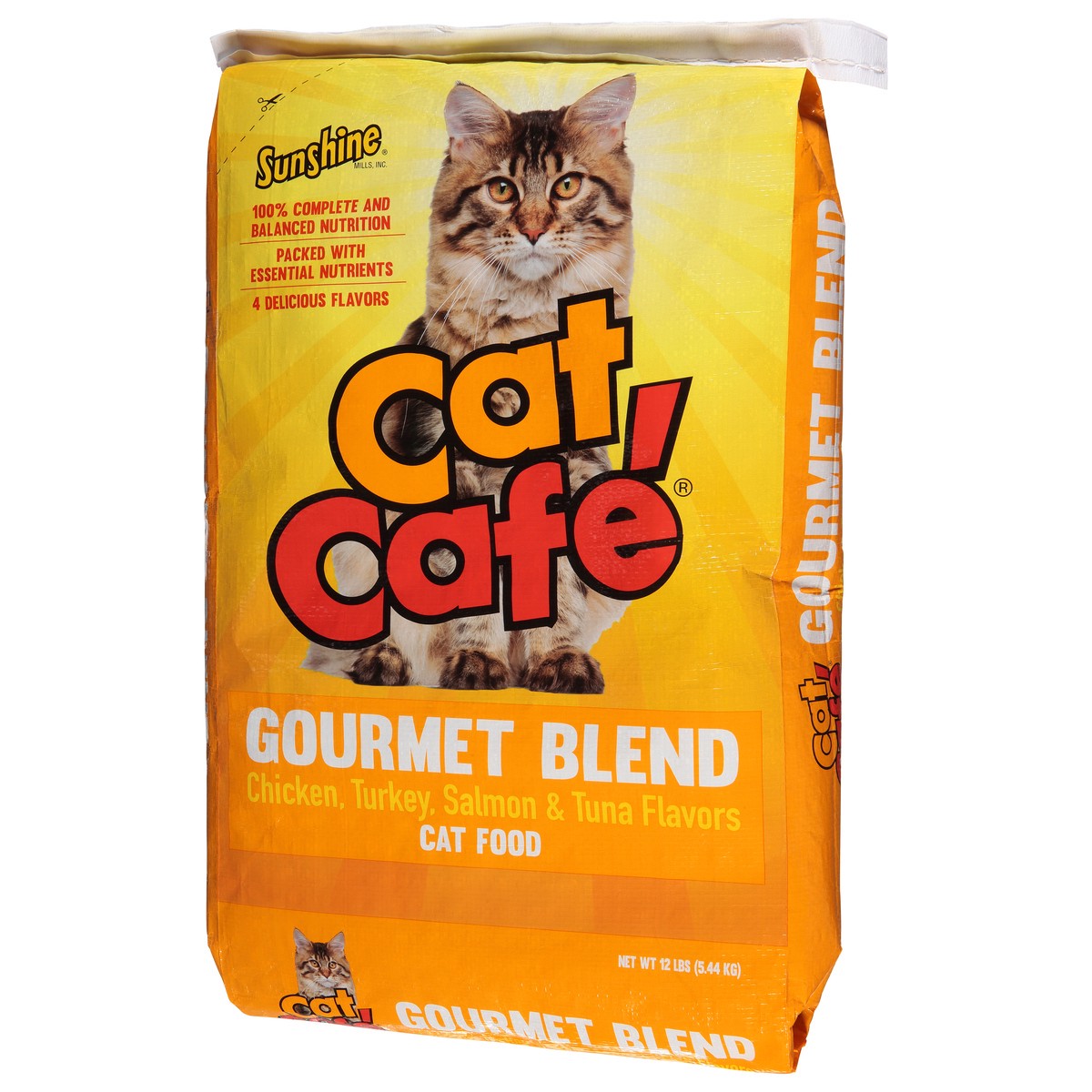 slide 7 of 9, Sunshine Cat Cafe Gourmet Blend Chicken Turkey Salmon & Tuna Flavors Cat Food 12 lb, 12 lb