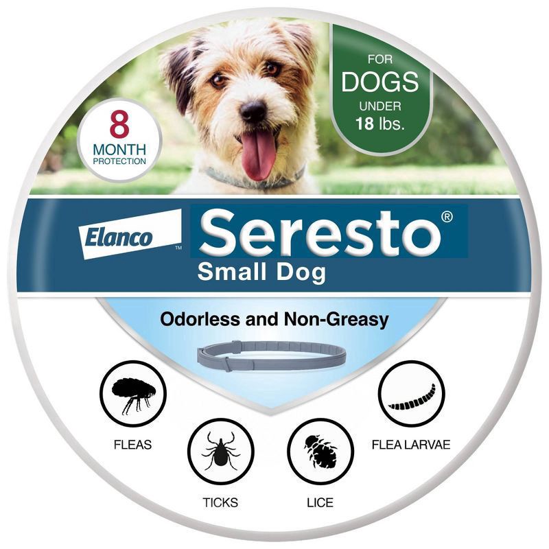 slide 1 of 12, Elanco Seresto Small Dog Flea and Tick Collar 1 ea, 1 ct
