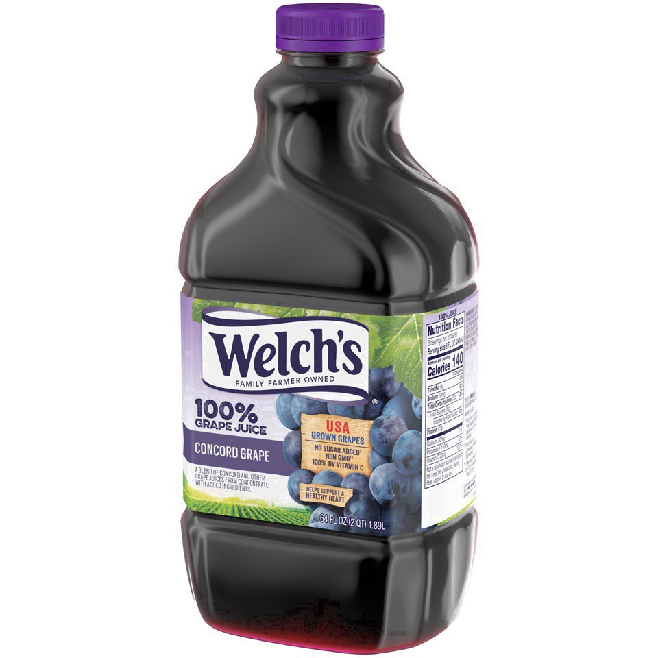 slide 8 of 70, Welch's 100% Concord Grape Juice, 64 oz