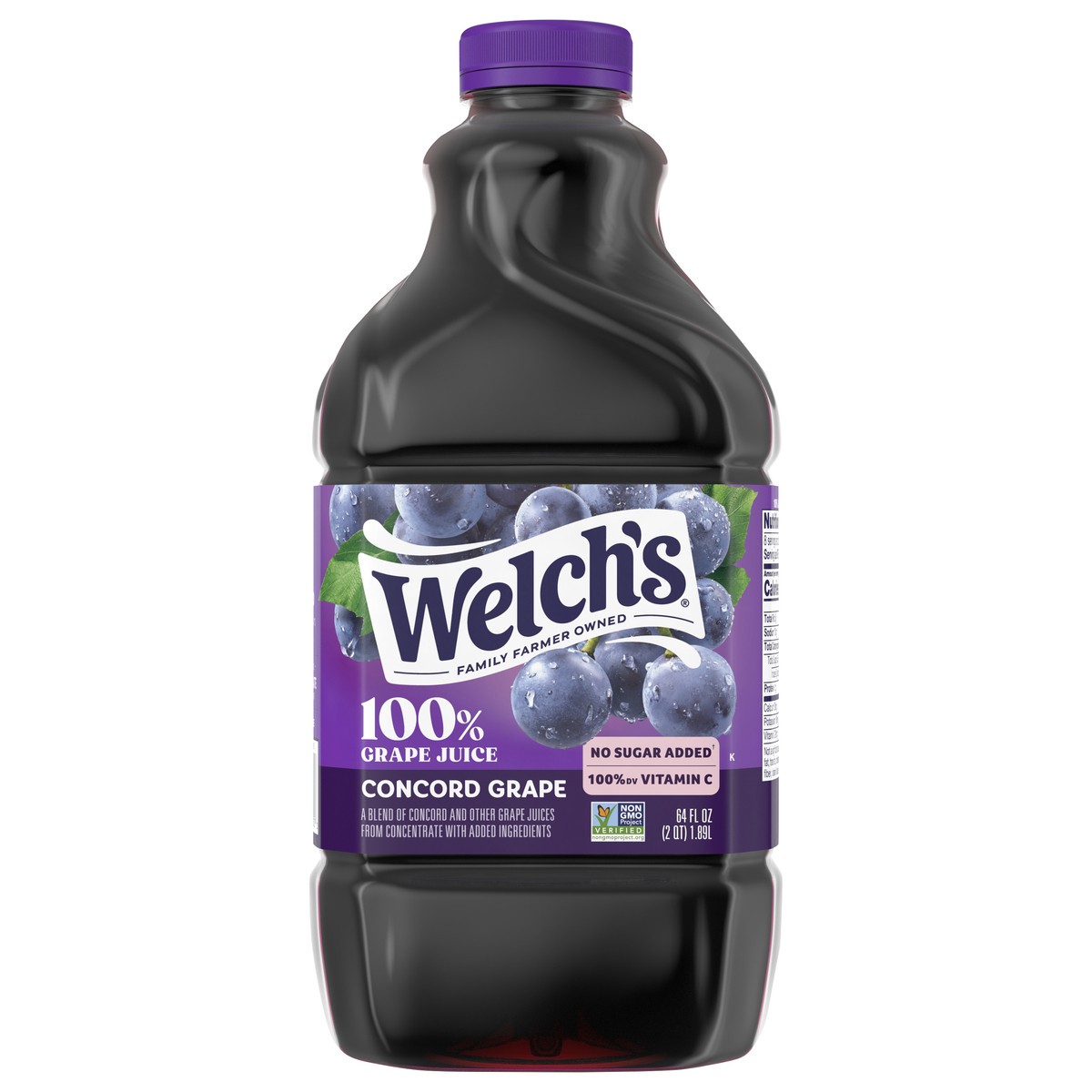slide 1 of 70, Welch's 100% Grape Juice, Concord Grape, 64 fl Oz Bottle, 64 fl oz