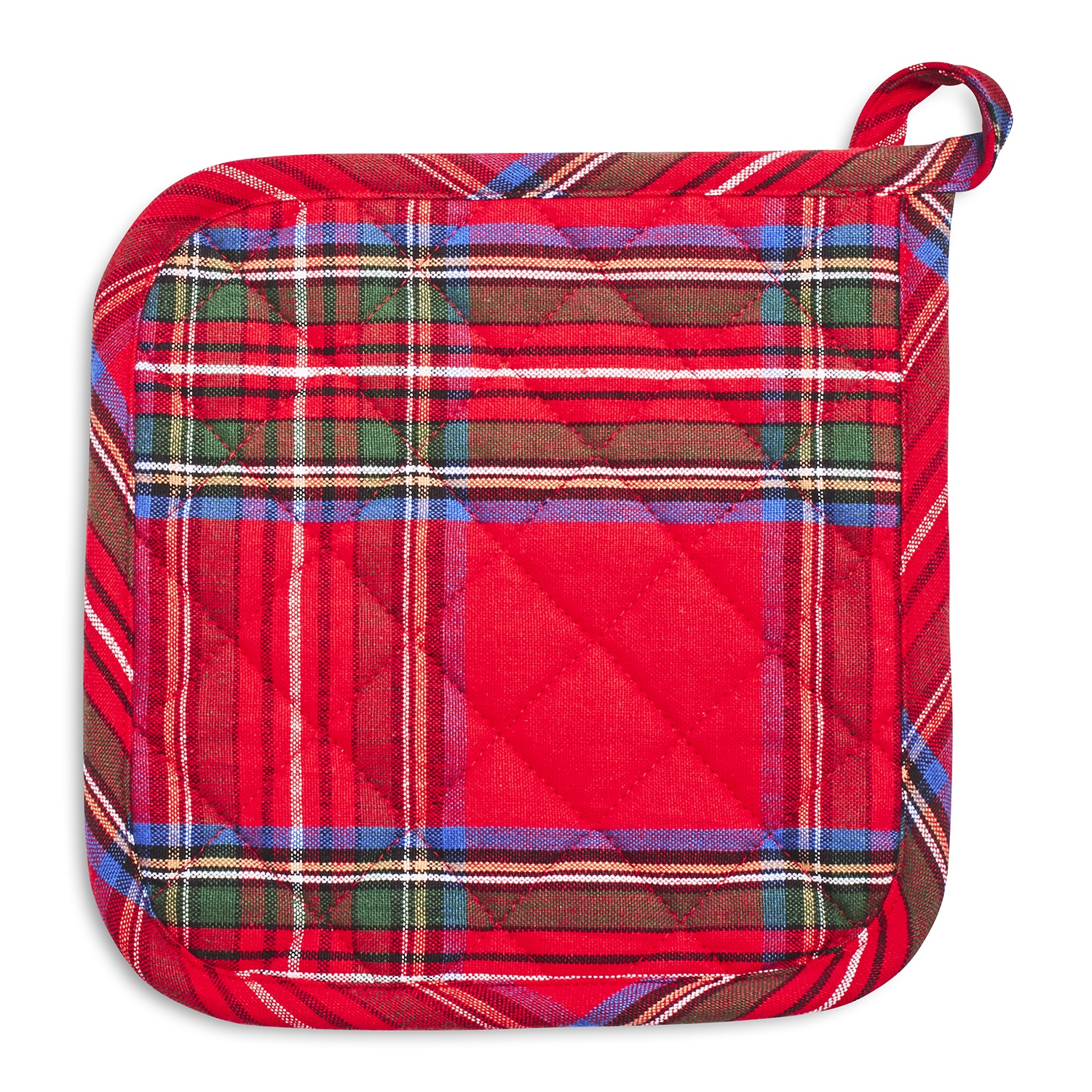 slide 1 of 1, Sur La Table Christmas Plaid Pot Holder, 1 ct