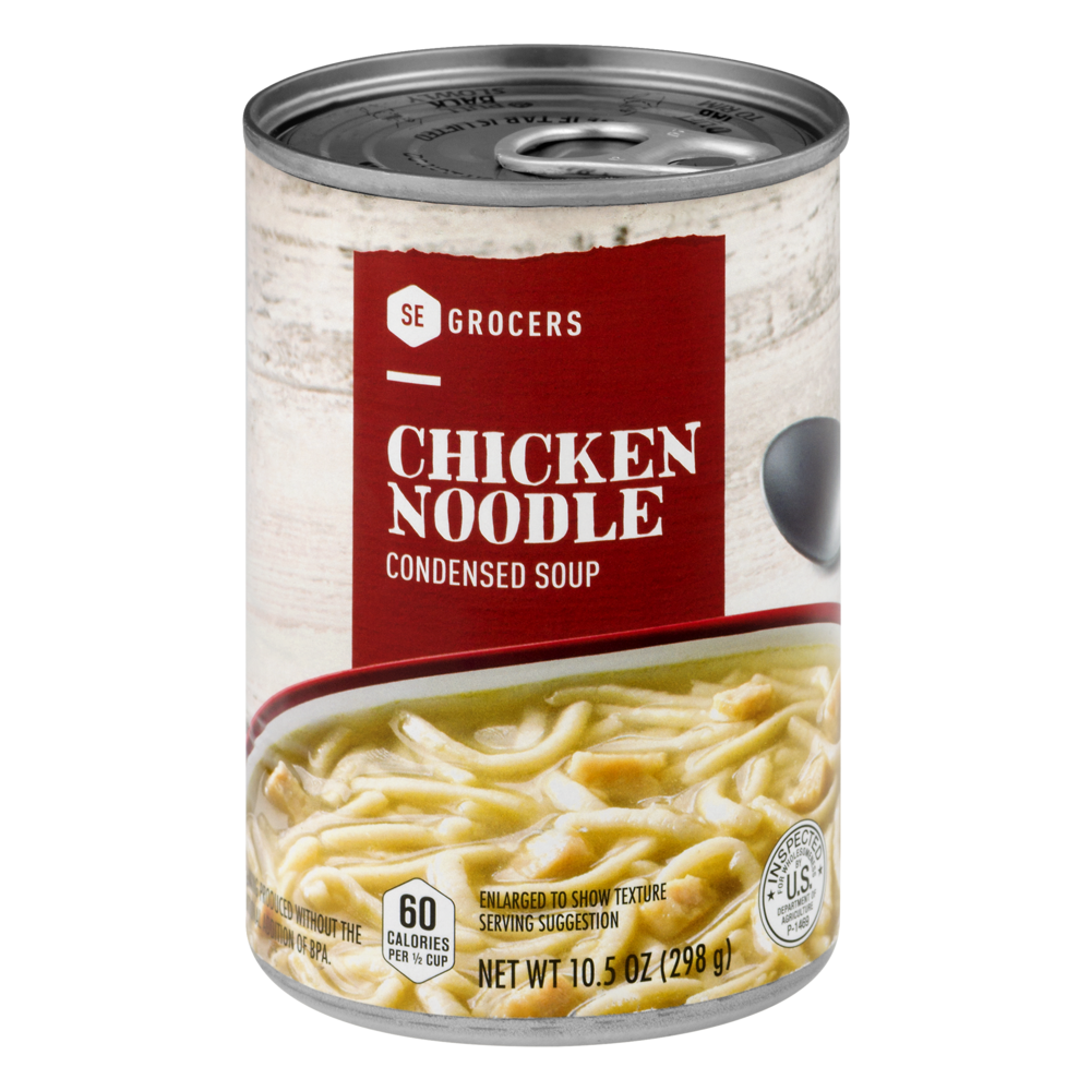 slide 1 of 1, SE Grocers Chicken Noodle Condensed Soup, 10.5 oz