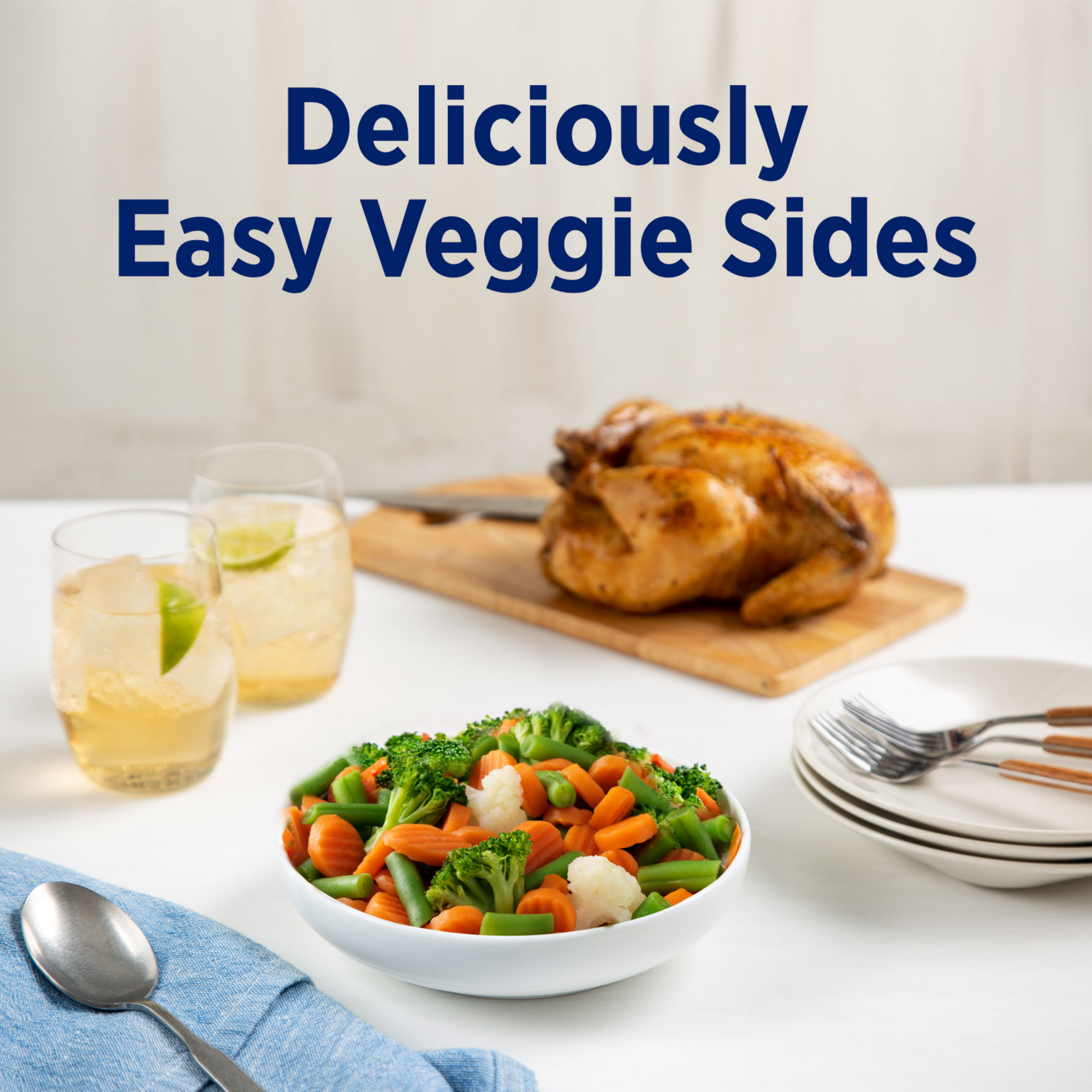 slide 2 of 5, Birds Eye California Blend with Carrots, Broccoli, Cauliflower, Frozen Vegetables, 60 oz. Bag, 60 oz