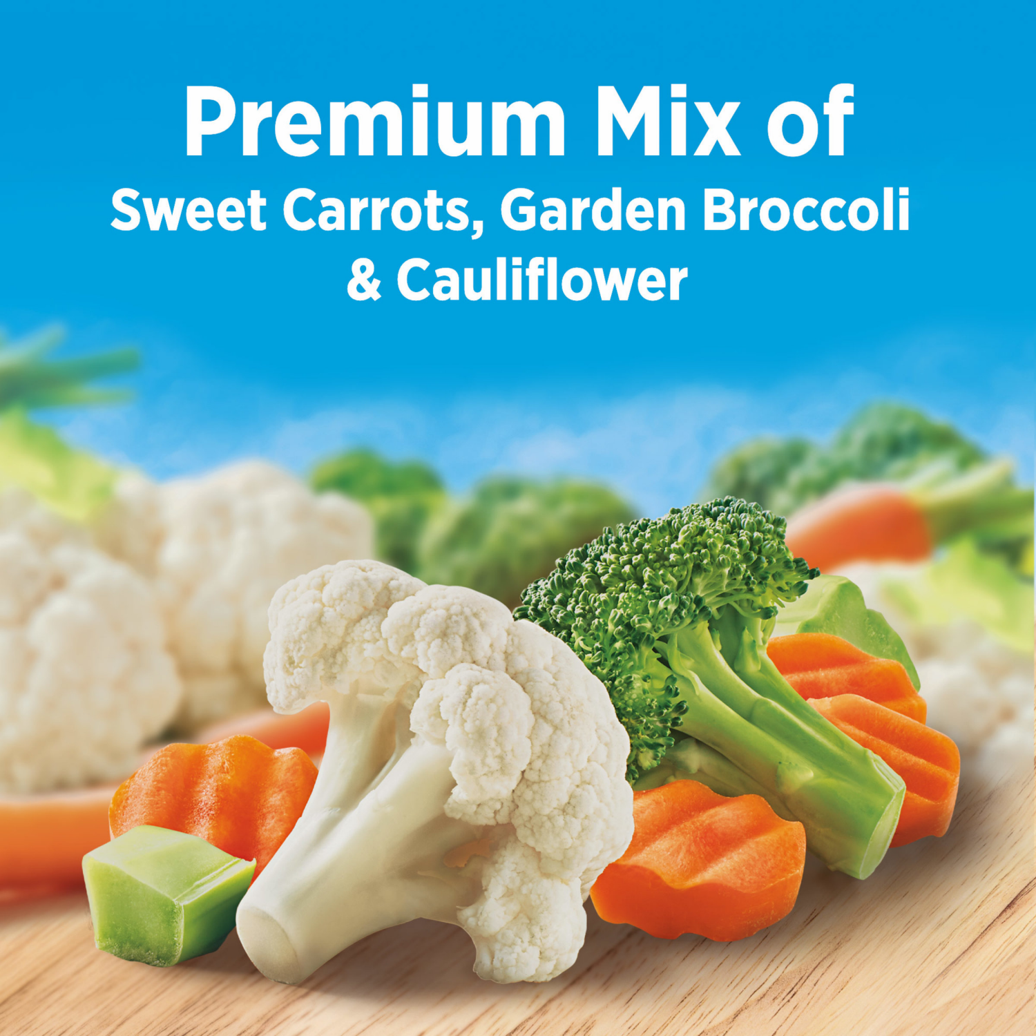 slide 4 of 5, Birds Eye California Blend with Carrots, Broccoli, Cauliflower, Frozen Vegetables, 60 oz. Bag, 60 oz