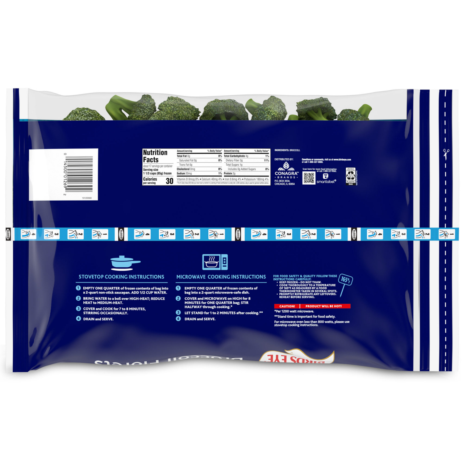 slide 2 of 8, Birds Eye Broccoli Florets Frozen Vegetables, 52 oz