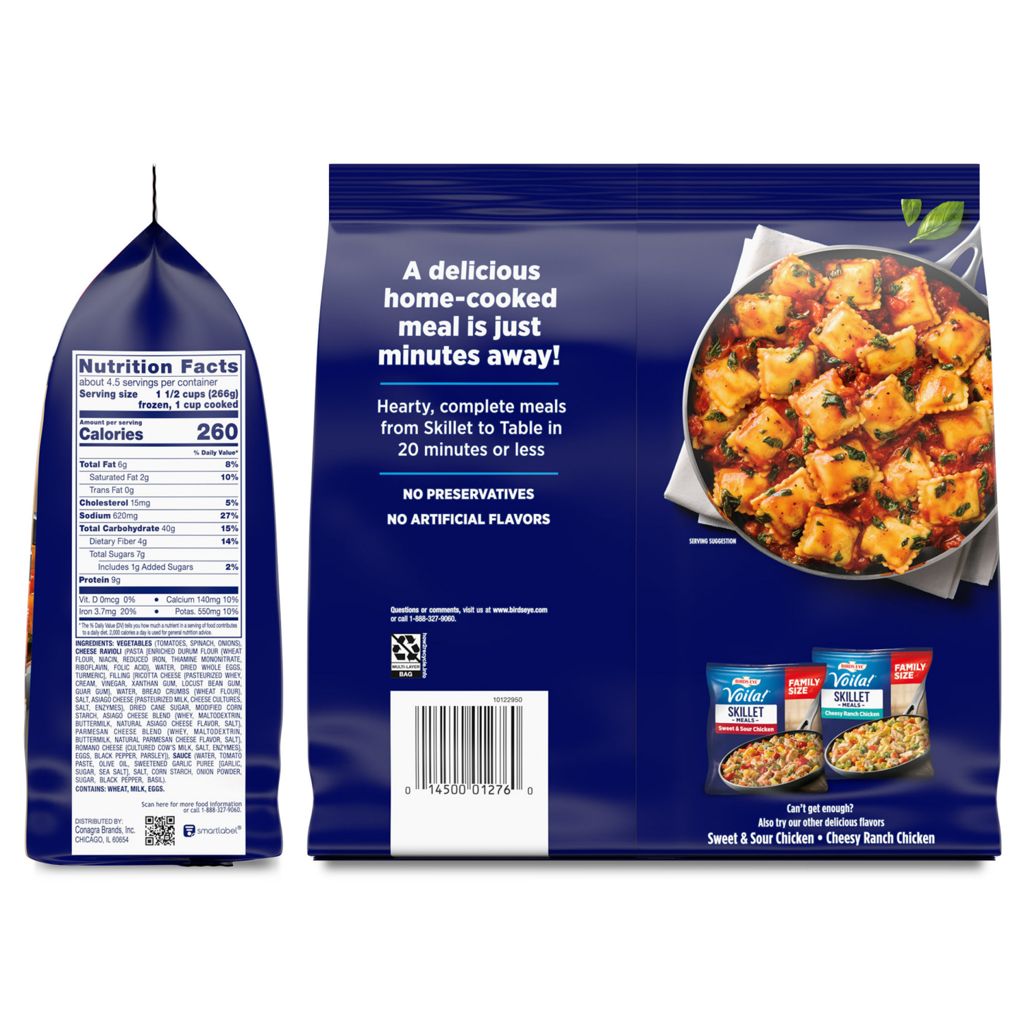 slide 2 of 8, Birds Eye Voila! Cheese Ravioli Family Size 42 oz, 42 oz