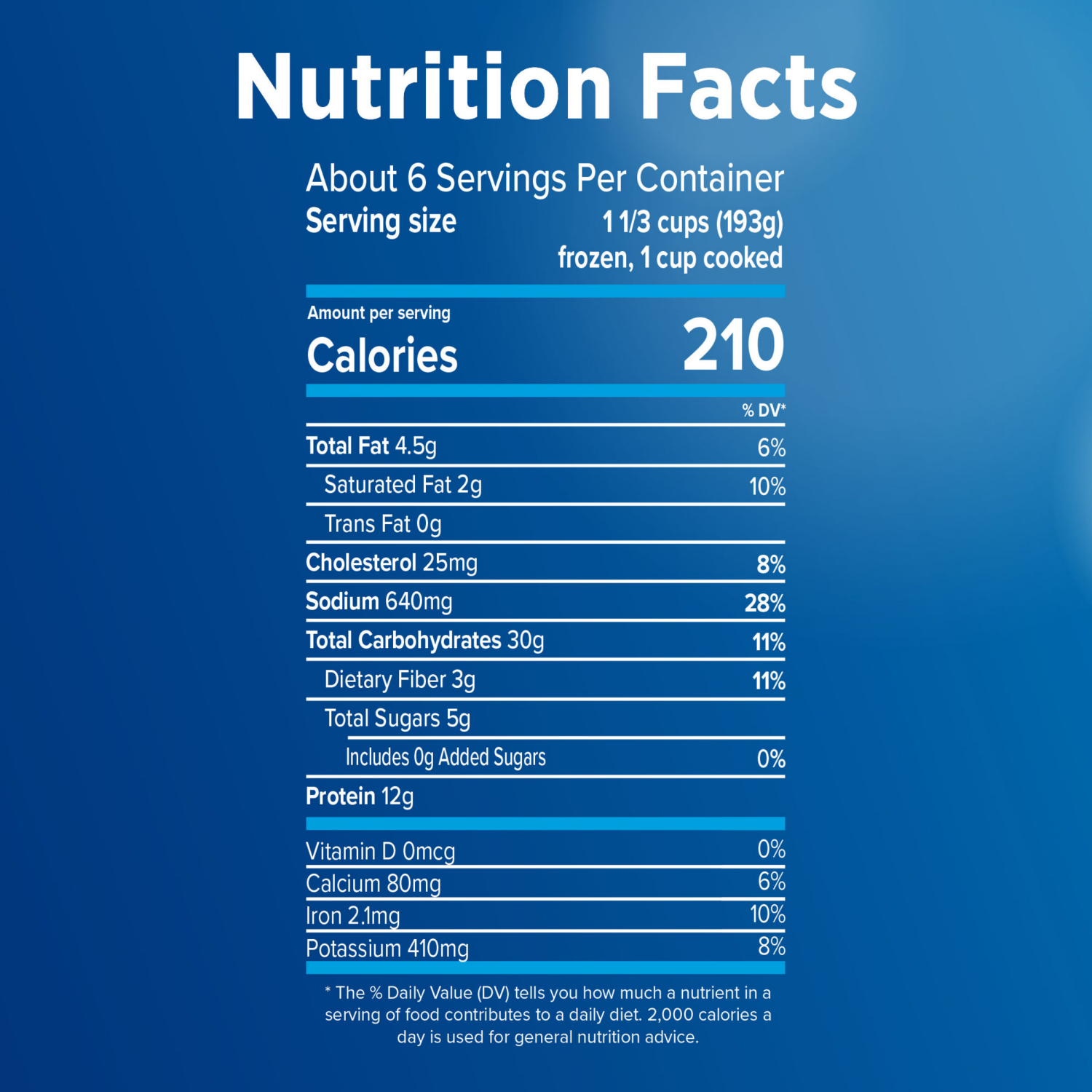 slide 3 of 8, Birds Eye Voila! Family Size Cheesy Ranch Chicken Frozen Meal, 42 OZ Bag, 42 oz