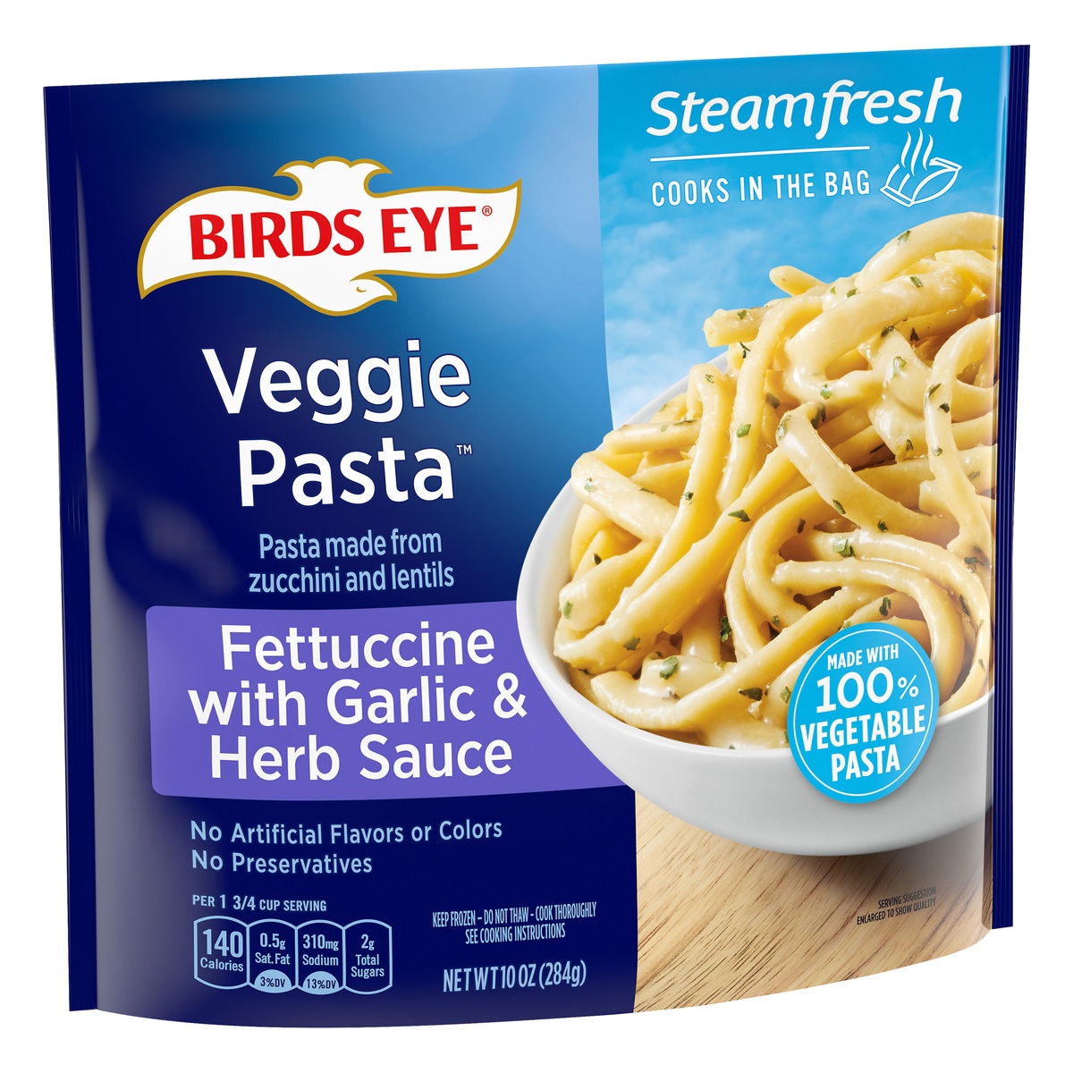slide 2 of 9, Birds Eye Veggie Made Fettuccine with Garlic & Herb Sauce, 10 oz