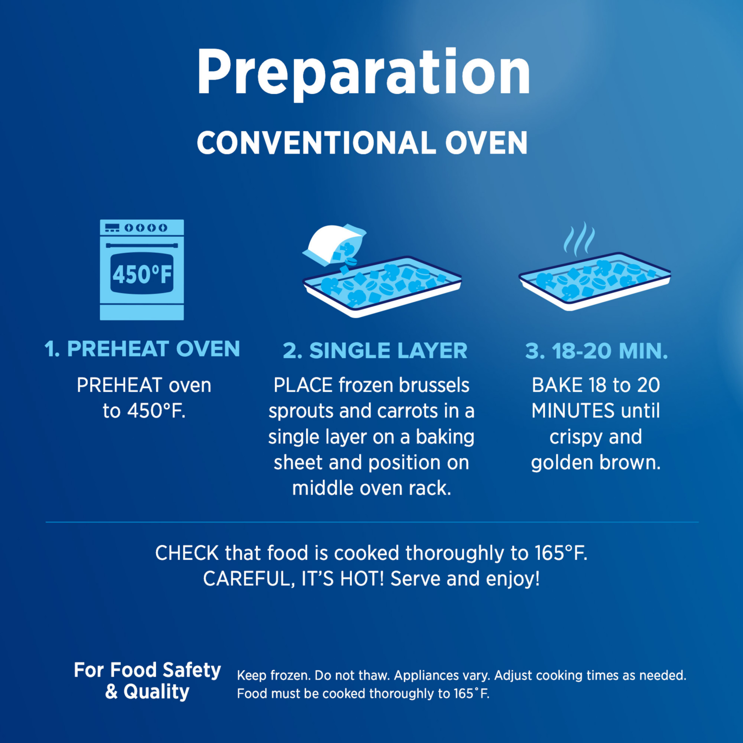 slide 5 of 5, Birds Eye Oven Roasters Seasoned Brussels Sprouts & Carrots, Frozen Vegetables, 15 oz. Bag, 15 oz