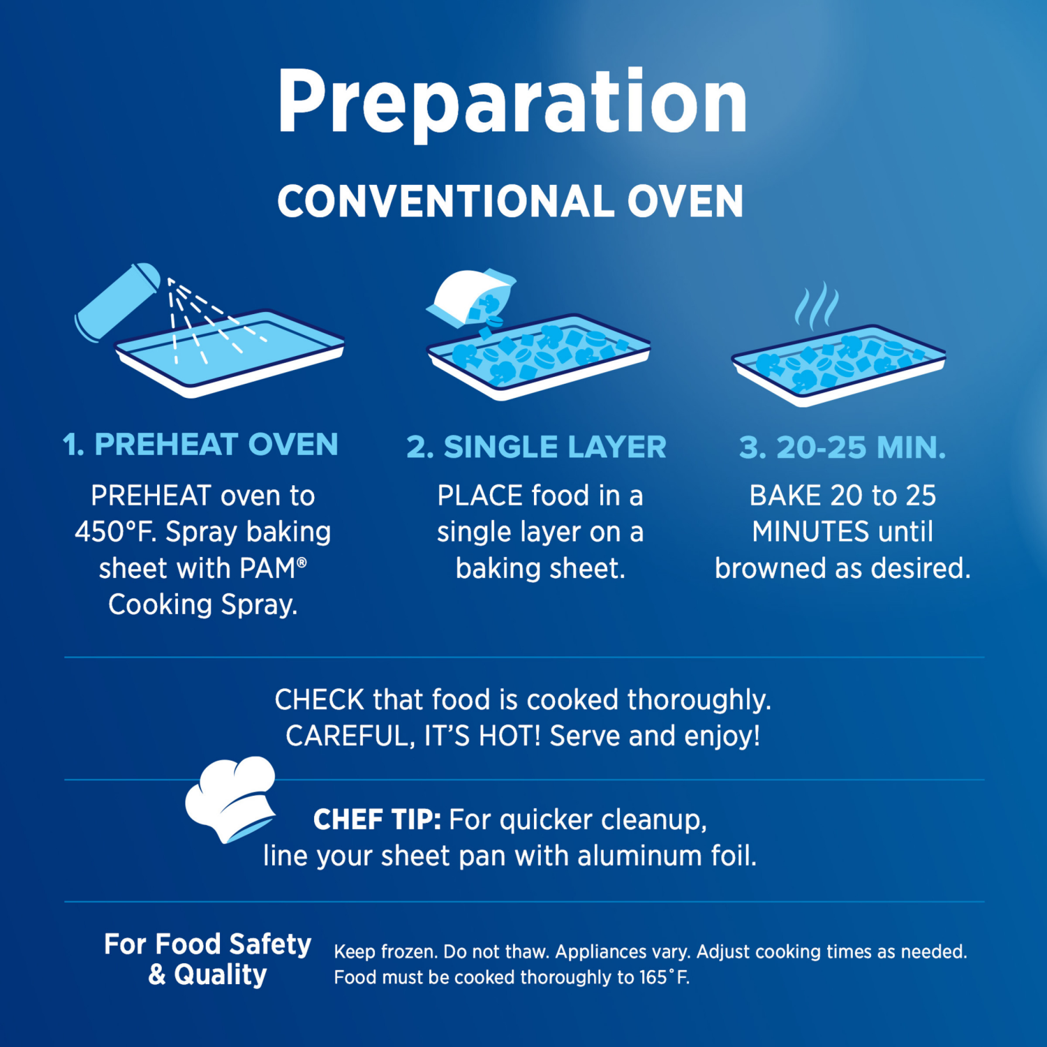 slide 5 of 5, Birds Eye Sheet Pan Meals, Chicken With Garlic Parmesan Seasoned Potatoes Frozen Meal, 21 OZ Bag, 21 oz