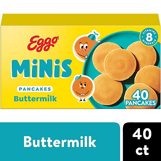slide 1 of 1, Eggo Minis Frozen Pancake Bites Original Frozen Breakfast 40 Count - 14.1 Oz, 14.1 oz