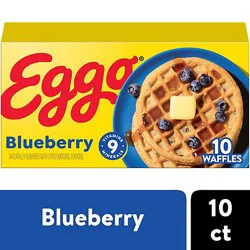 Eggo Frozen Waffles Blueberry Frozen Breakfast 10 Count - 12.3 Oz