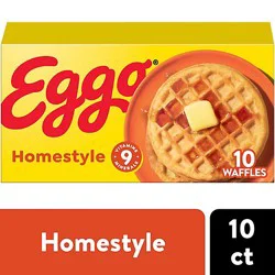 Eggo Frozen Waffles Homestyle Frozen Breakfast - 10 - 12.3 Oz