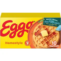 Eggo Frozen Waffles Homestyle Frozen Breakfast - 10 - 12.3 Oz