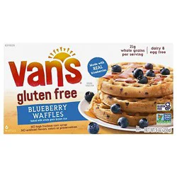 Vans Waffles Gluten Free Blueberry 6 Count - 9 Oz