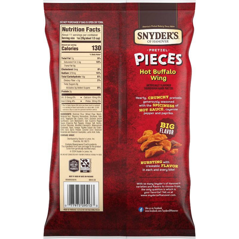 slide 2 of 8, Snyder's of Hanover Pretzel Pieces Hot Buffalo Wing - 11.25oz, 11.25 oz